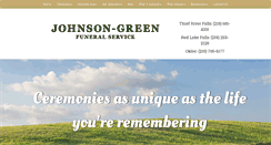 Desktop Screenshot of johnsonfuneralservice.com