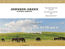 Tablet Screenshot of johnsonfuneralservice.com